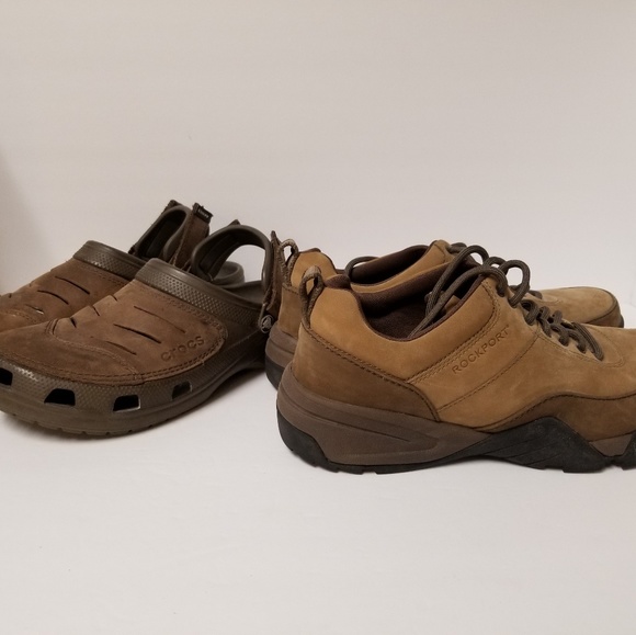 CROCS Other - Men's Crocs and Rockport Size 11 Shoe Bundle